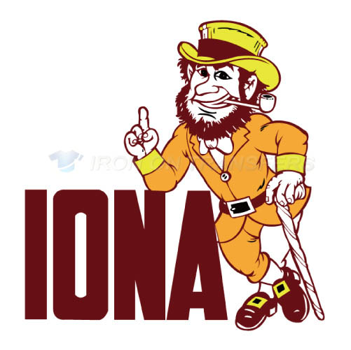 Iona Gaels Logo T-shirts Iron On Transfers N4638 - Click Image to Close